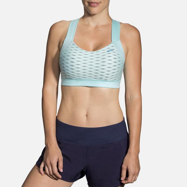 Brooks Women's Uplift Crossback Running Bra - Blue (QYZI47932)